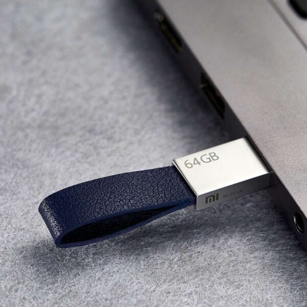 Xiaomi Youpin 64GB Metal USB Flash Drive Max 124MB/s Transmission Speed With Hanging Rope - Silver